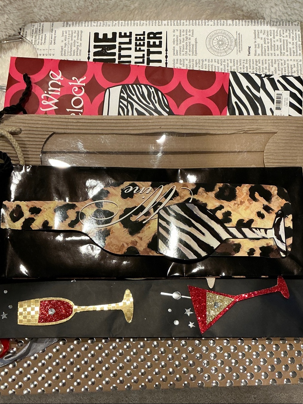 Wine Gift Bag Set - 6 Fashion Collection